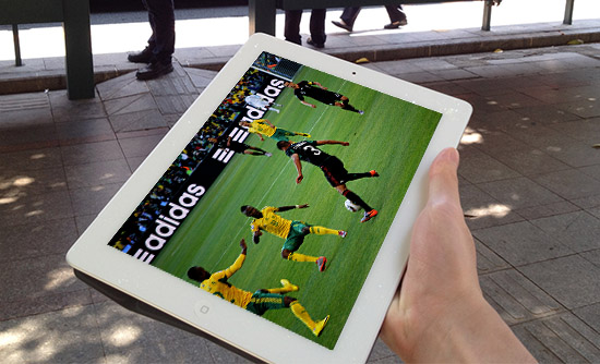 Fotboll livestreaming i iPad